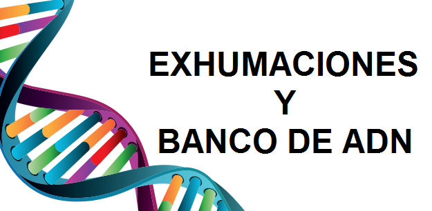 Banner exhumaciones y Banco ADN